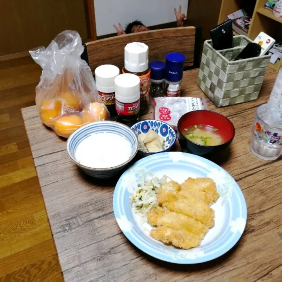 自家製チキンカツ定食。|ariyo4200さん