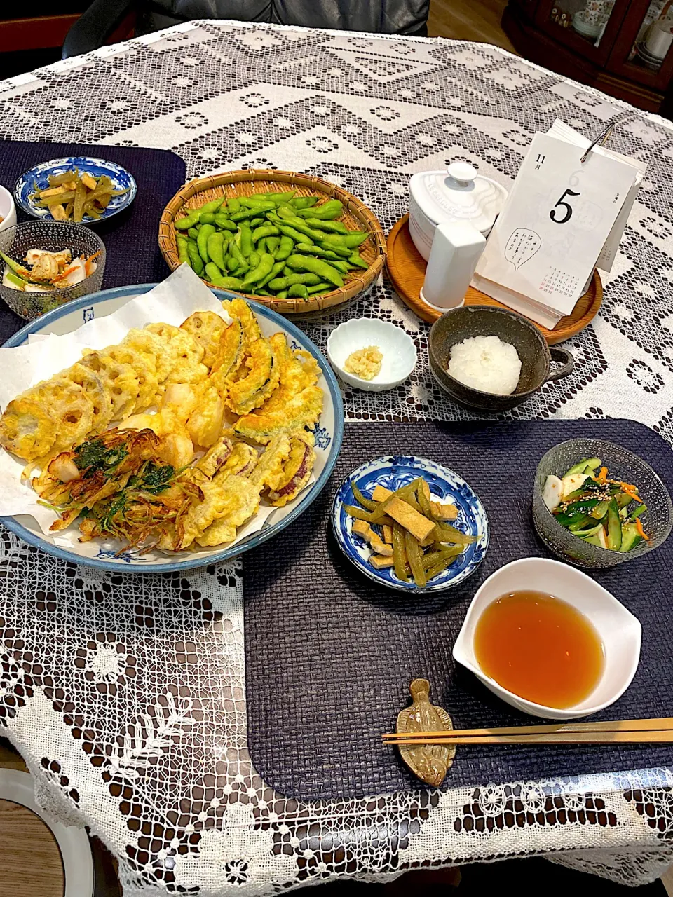 天麩羅、蕗と揚げの煮物|papinさん