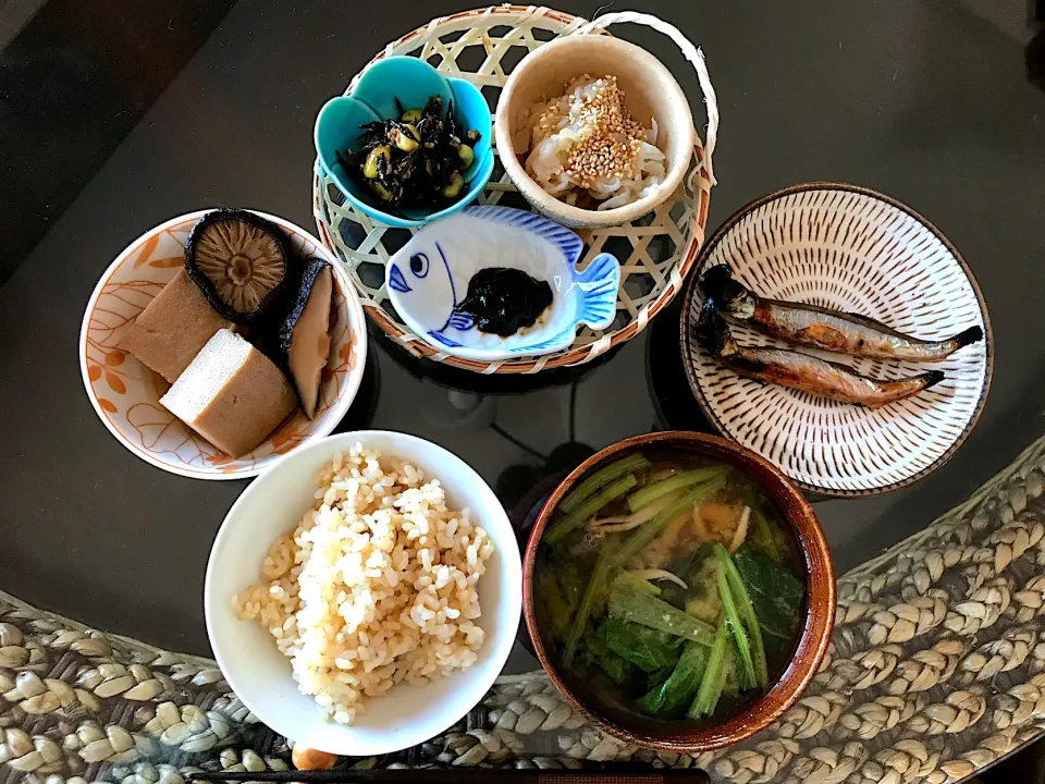 ☺︎玄米朝ごはん☺︎|🌵🍻ぽん🍻🌵さん