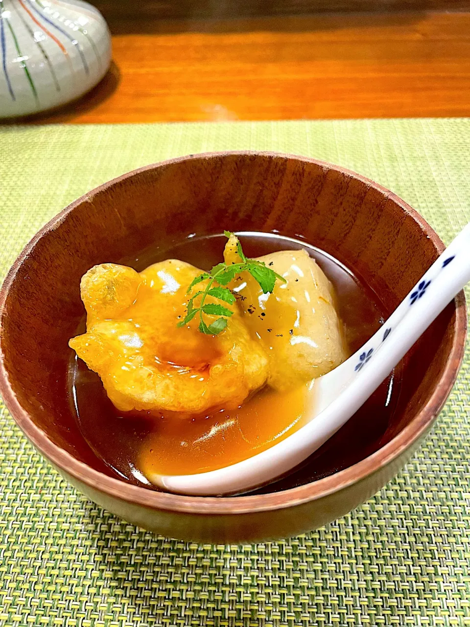 無花果と餅の揚げ出し|流線形さん