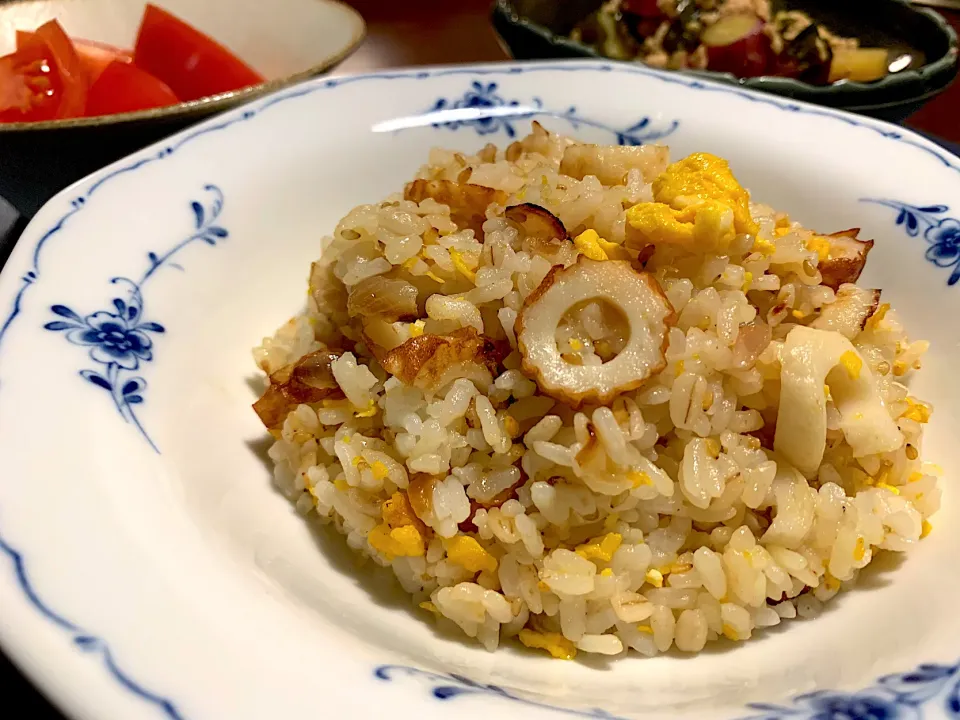 鯛醤で竹輪チャーハン|かなっぺさん