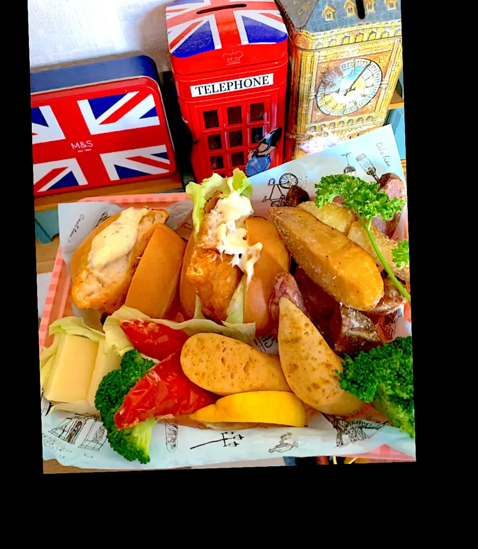 lunch Box イギリス🇬🇧 フィッシュ&チップスOBENTO|シュトママさん