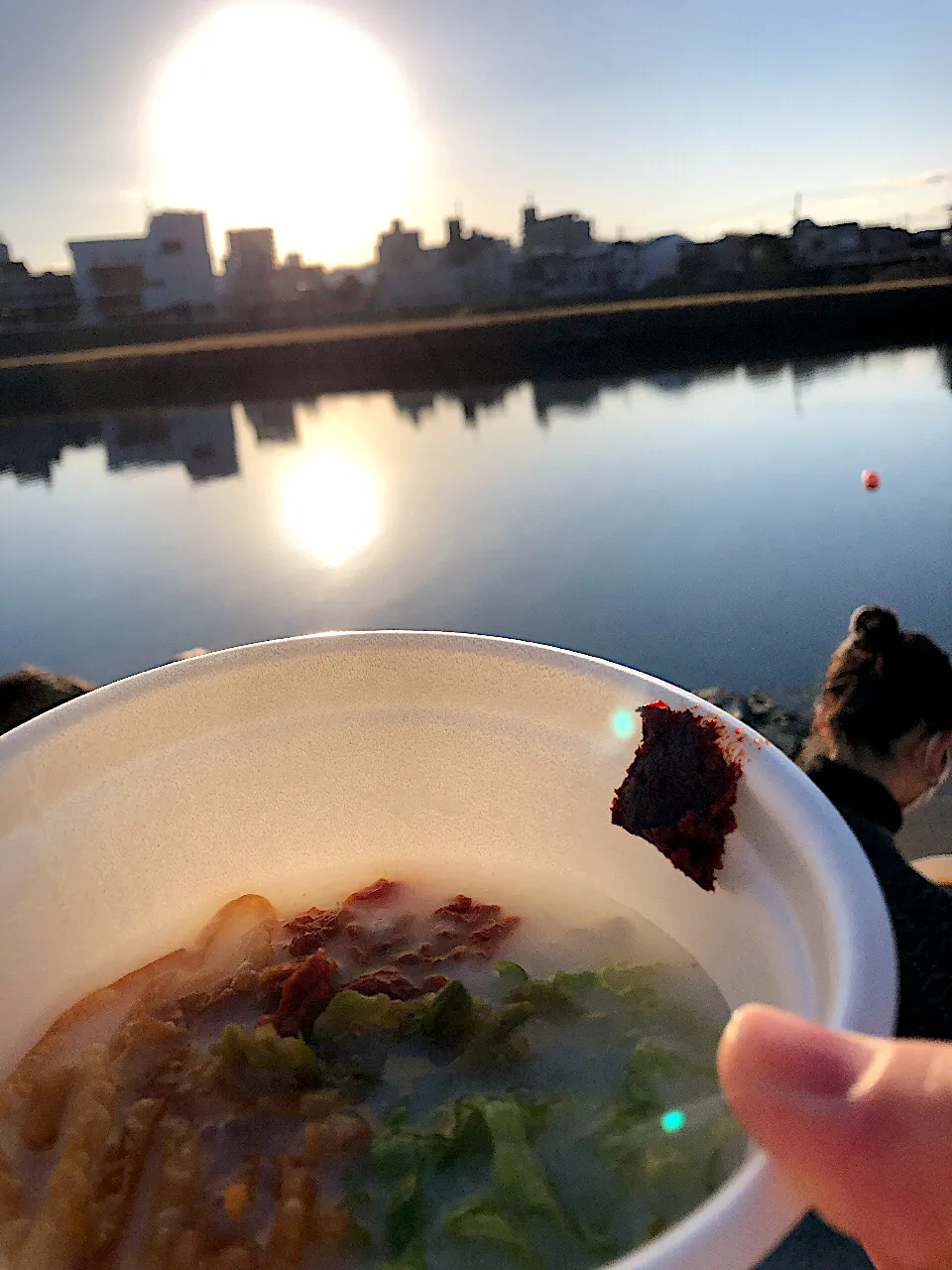 ウォーキングのおまけ　朝市の中華粥|amiさん