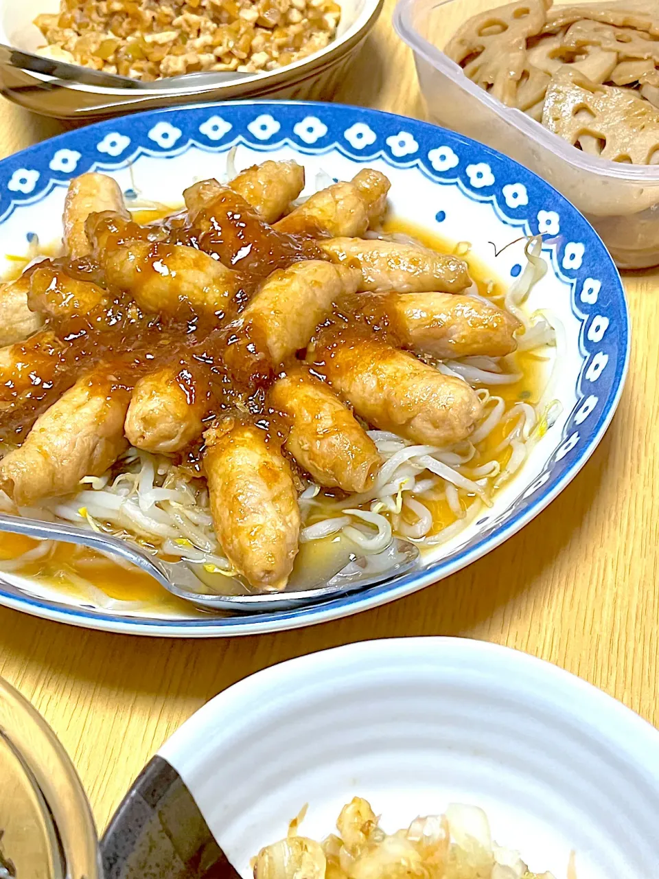 豚ロース薄切りの油揚げロール|のろさん