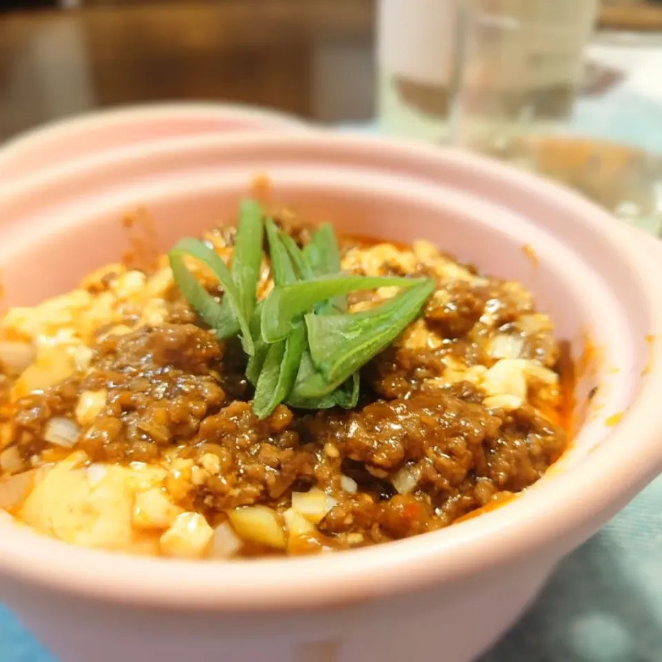 Snapdishの料理写真:麻婆豆腐(*^^*)|しーPaPaさん