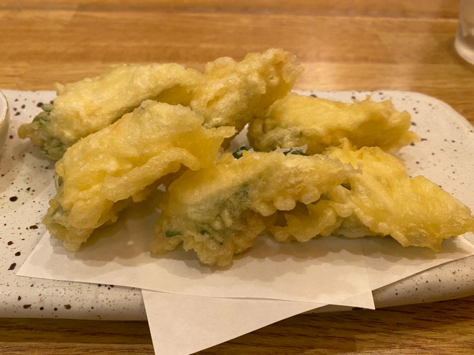 太刀魚の湯葉巻き天ぷら Buhizou Snapdish スナップディッシュ Id Xzz1va