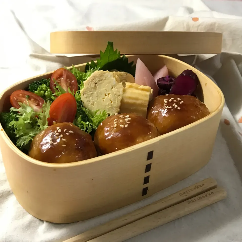 肉巻きオニギリ弁当|sasori595さん