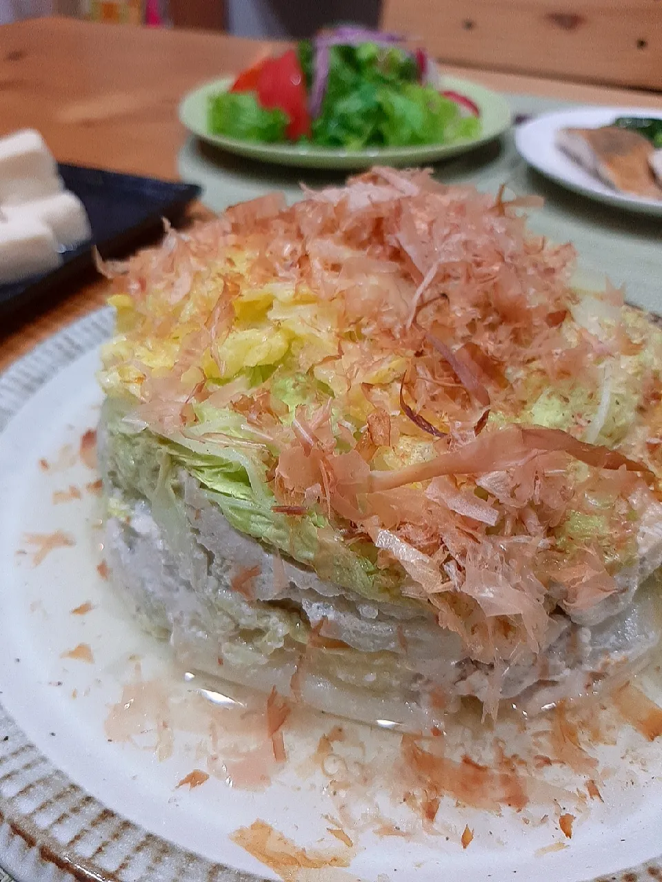 白菜と鶏挽き肉の重ね蒸し|マイさん