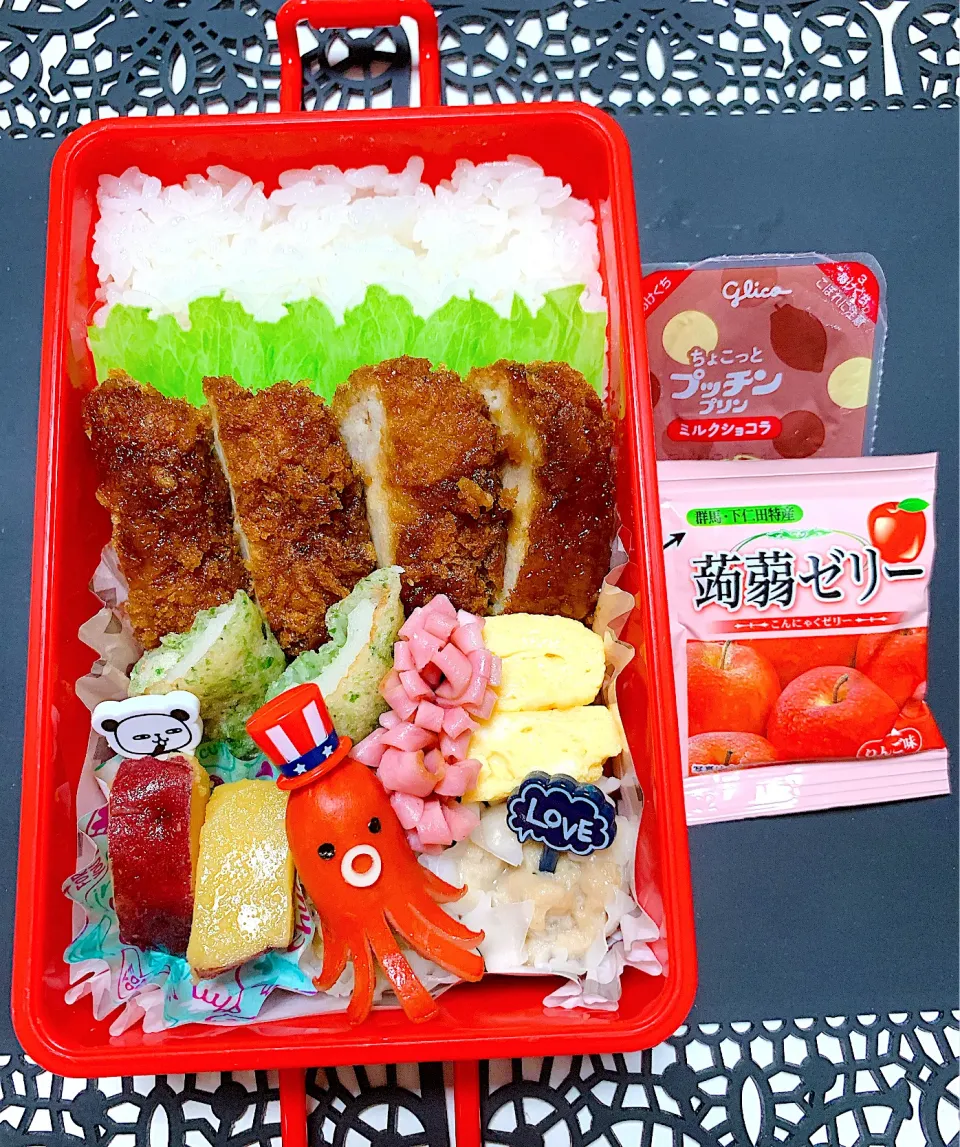 ソースカツお弁当🍱|miyurumoさん