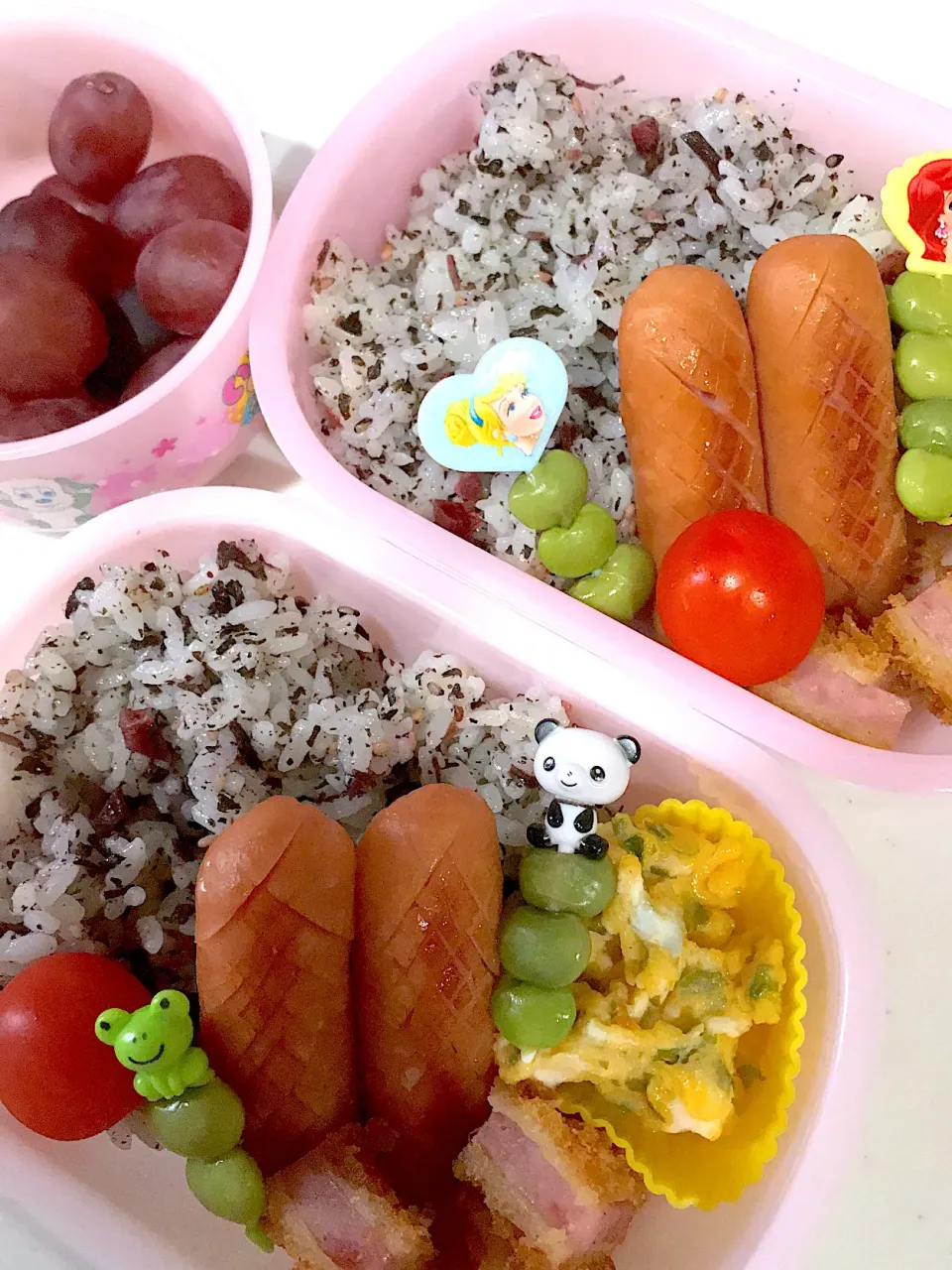 娘たち(年少•1歳8ヶ月)お弁当👧🧒 21'1108|ももち弁当🍙さん