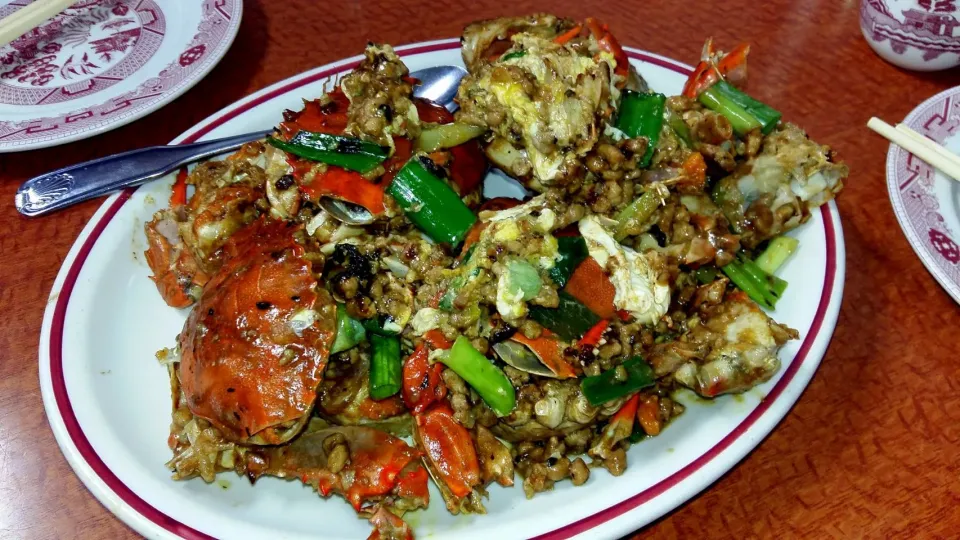 stir-fried blue claw crab|steven z.y.さん