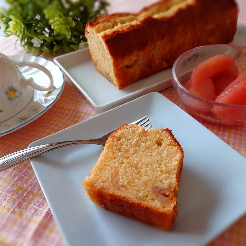 米粉でリンゴのパウンドケーキ|ポトスさん