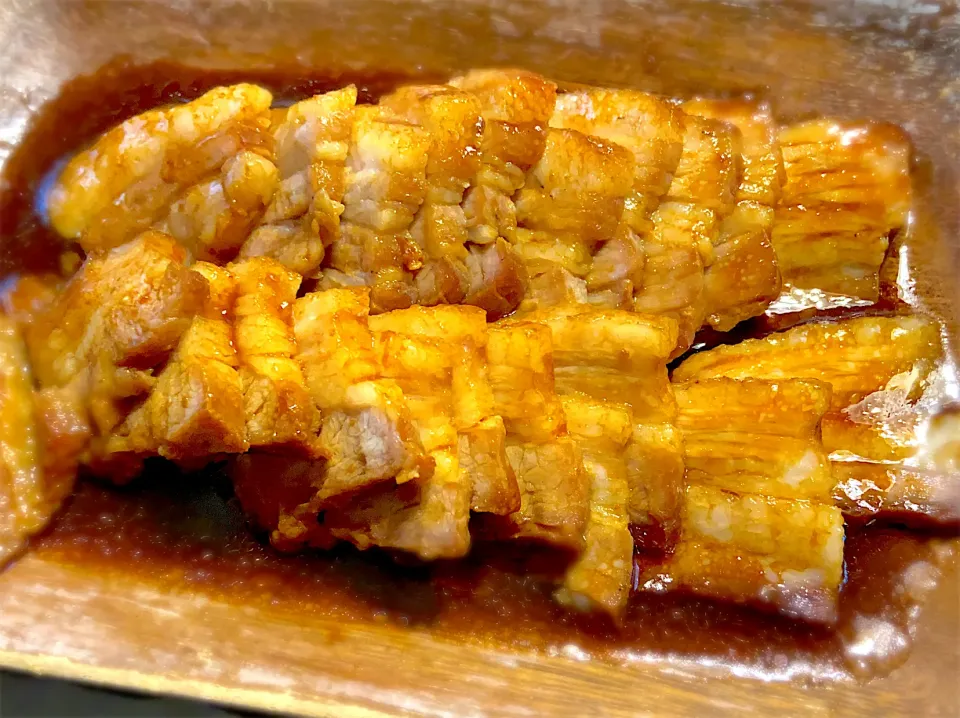 豚バラを使ったニンニク醤油のチャーシュー|石田 和佐さん