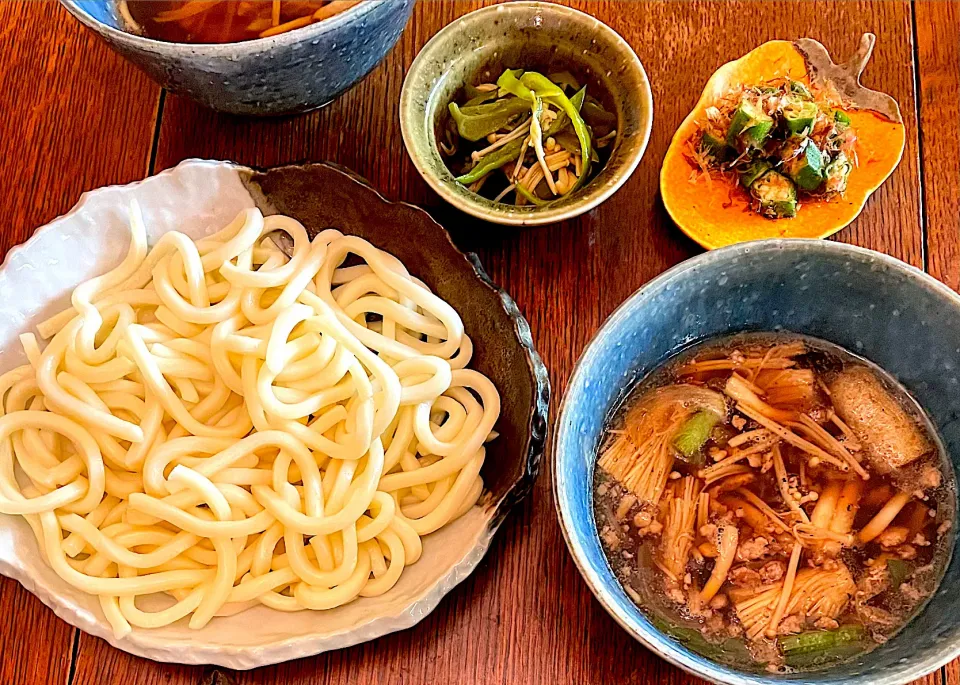 晩ごはん #つけ麺  #うどん|小松菜さん