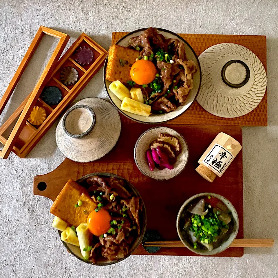 すき焼き丼|mihooobuuさん