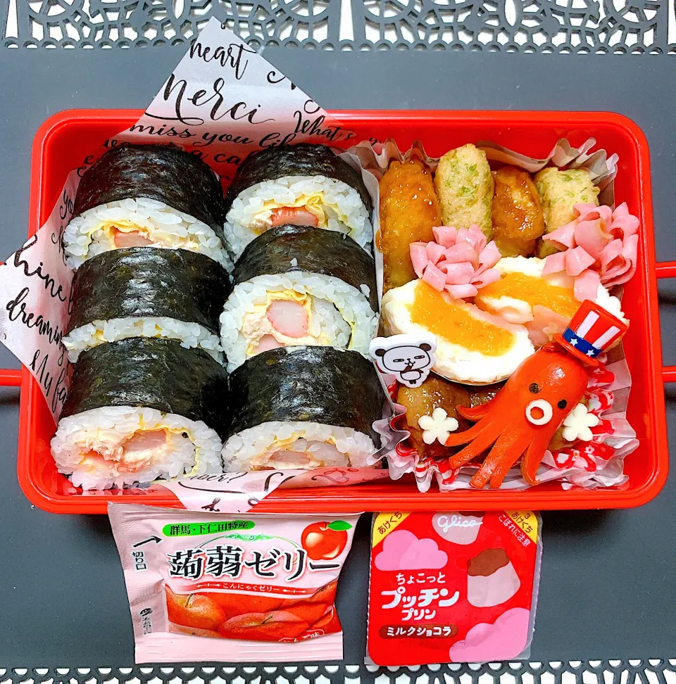 海苔巻きお弁当🍱|miyurumoさん