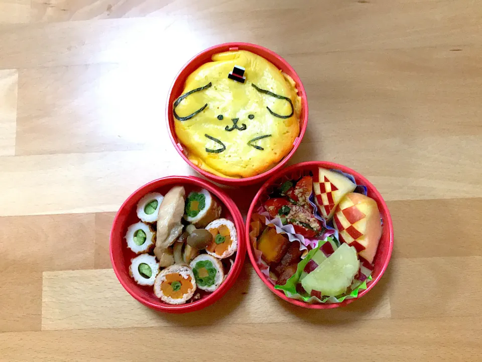 Snapdishの料理写真:小学生お弁当★|おにぎりさん