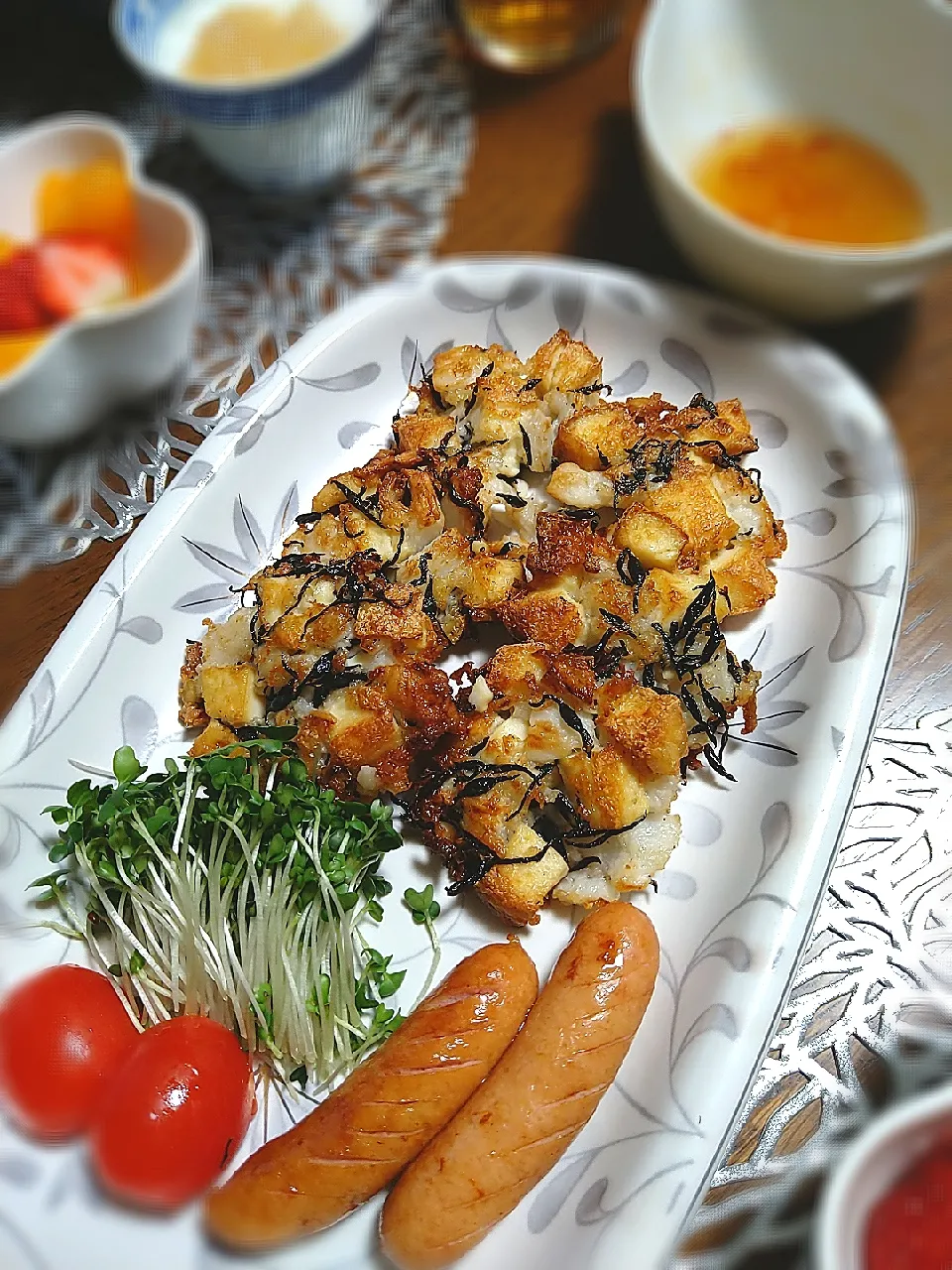 とだともさんの料理 海苔香る 粗たたき長芋揚げ|まめころさん