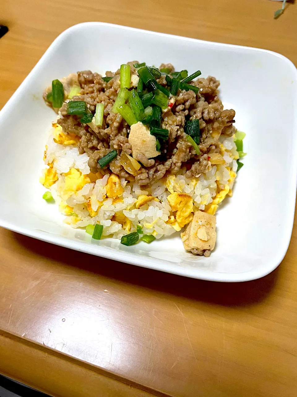 麻婆豆腐あんかけチャーハン|黒蜜きなこさん