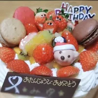 Snapdishの料理写真:娘の16歳誕生日ケーキ🎂|SaYaKaさん