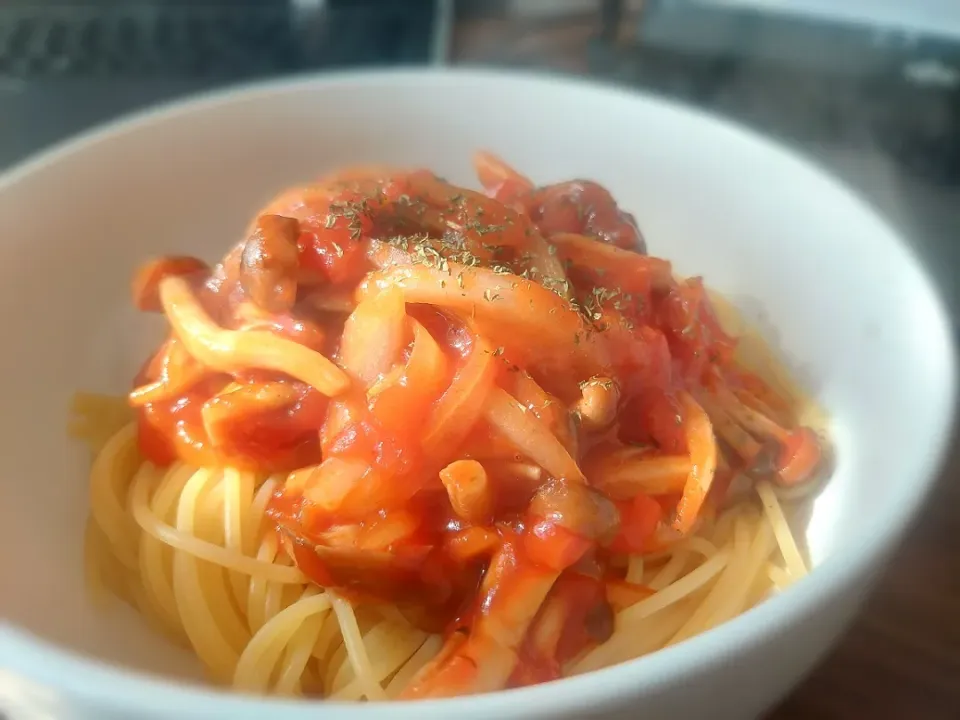 忙しい時はパスタが楽チン🍝|しあるさん