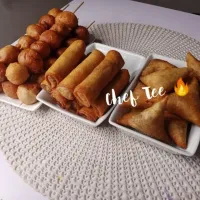 Samosa
Puff-puff
Spring rolls

So tell me, are a lover of small Chops? 
Just how many can you consume??

#NigerianDish

©️ Chef Tee 🔥|Chef Teeさん