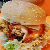 Snapdishの料理写真:zinger burger|Mehdi Ali Shandilさん