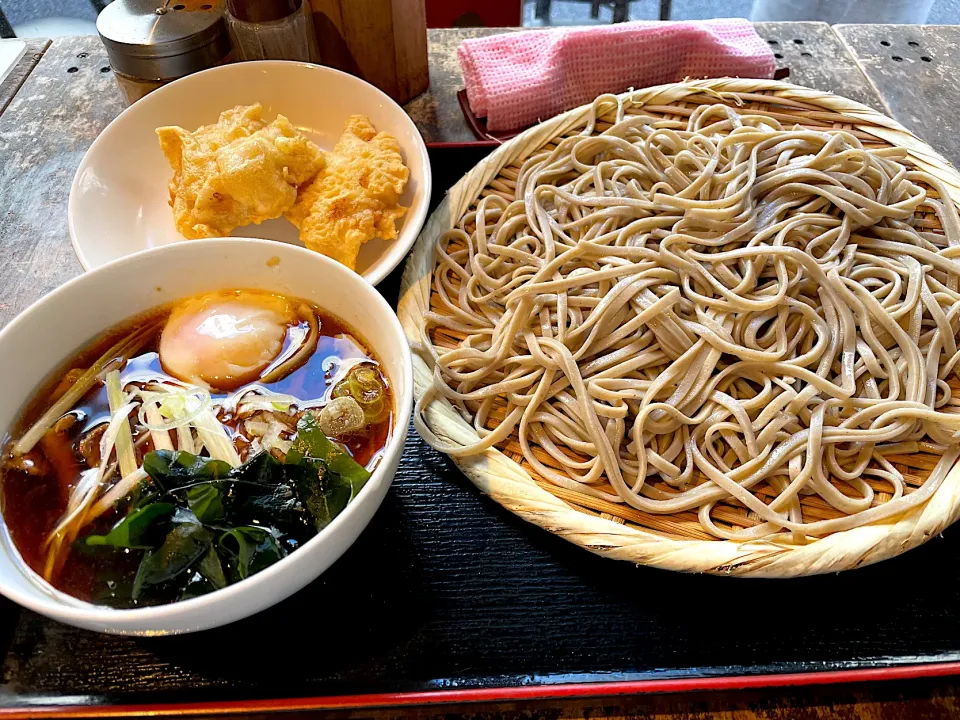 ねぎ豚つけ麺ととり天|流線形さん