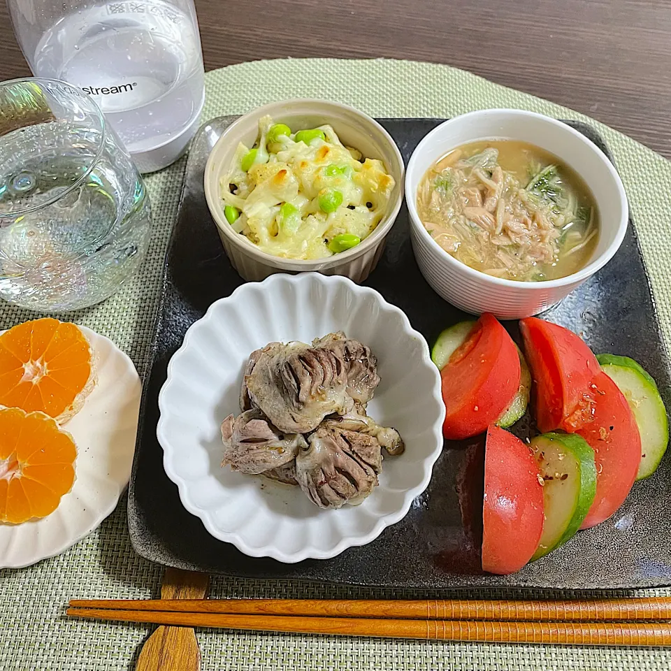 11/11晩ご飯：砂ずりコンフィ|ななみんさん