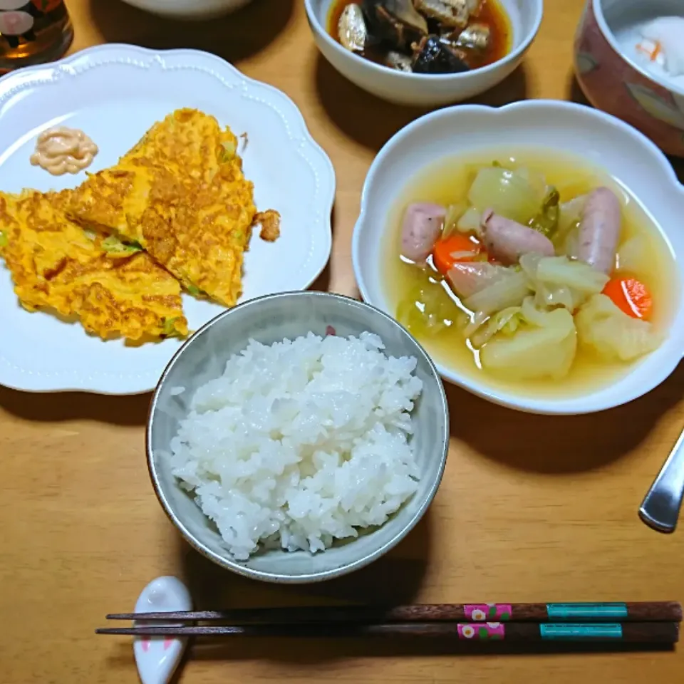 Snapdishの料理写真:晩ごはん🌃|しまだ ちえこさん