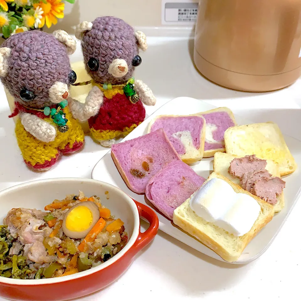 Snapdishの料理写真:朝ごぱんパンの耳(*'▽'*)|chagashiさん