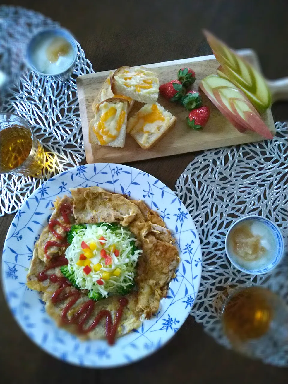 Snapdishの料理写真:朝ごはん☔！|まめころさん