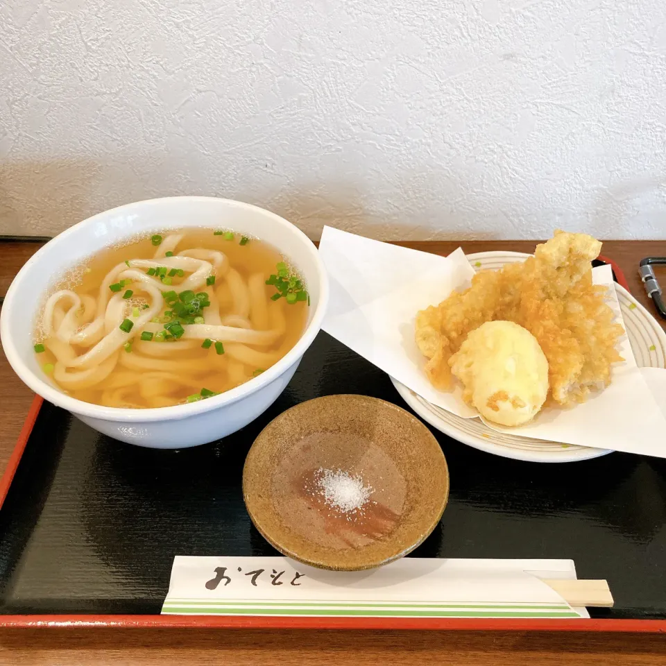 Snapdishの料理写真:あつかけとあなごと半熟卵の天ぷら🥚|ちゃみこさん