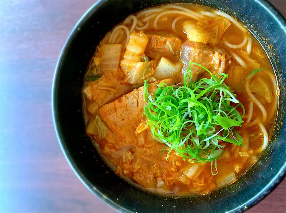 まぐろと白菜の辛味噌煮温めん|半田手延べそうめんの店 阿波や壱兆さん