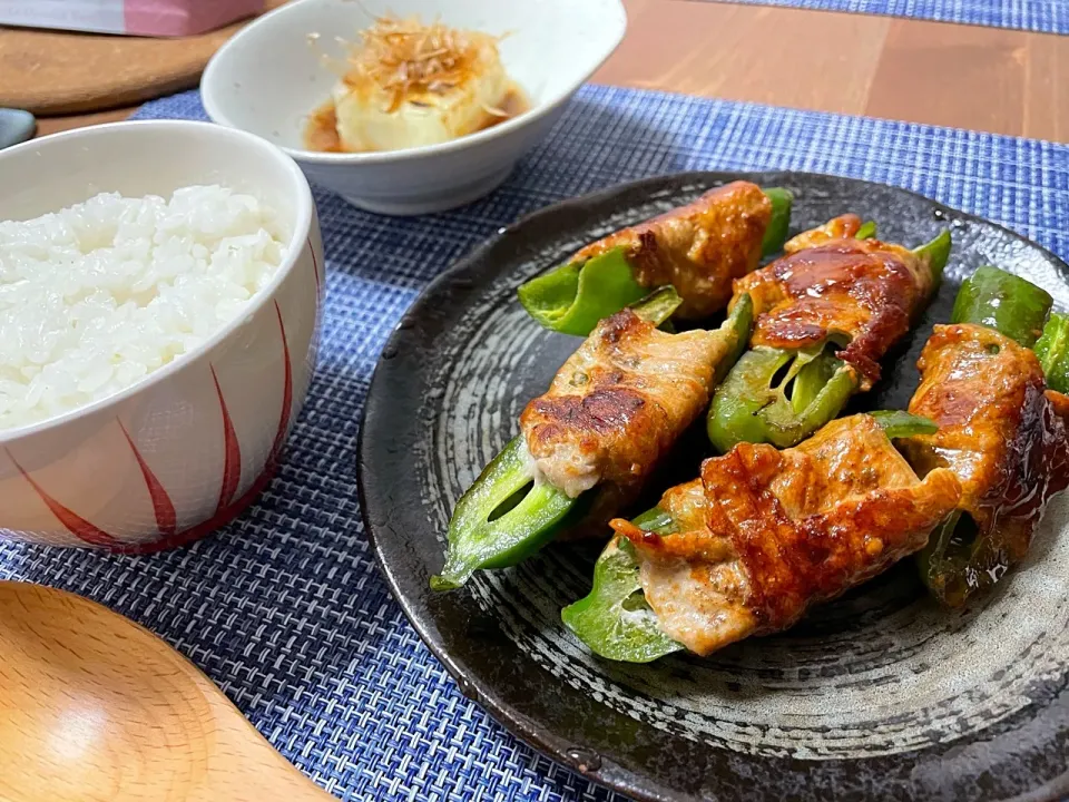 ピーマンの肉巻き
揚げ出し豆腐|毎日ご飯さん