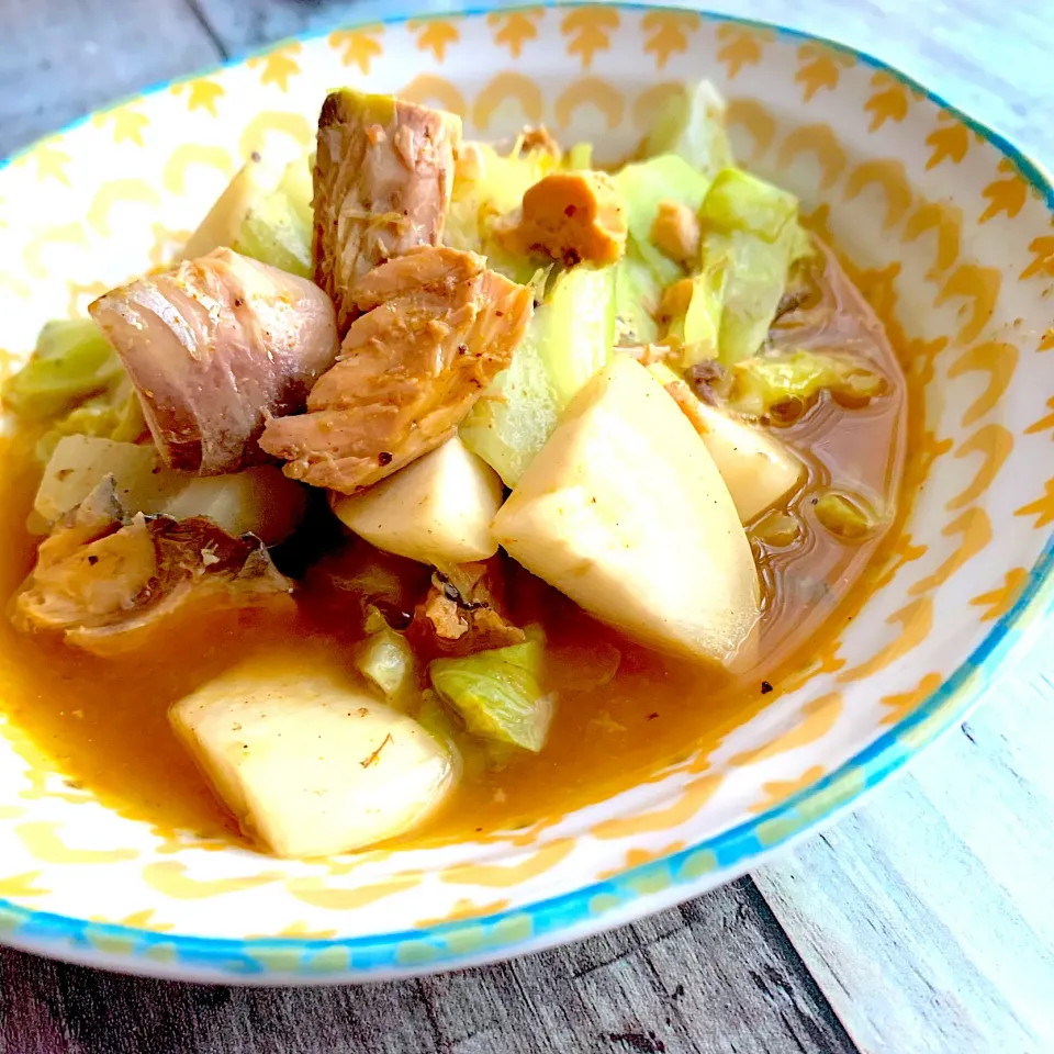 鯖と野菜のカレースープ煮|奏 kanadeさん