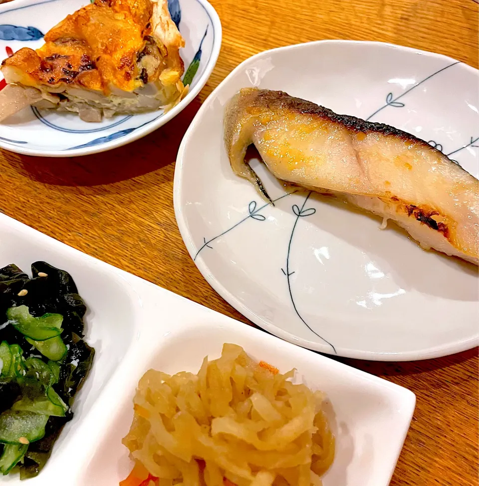 銀ダラの西京漬風で和食な夕食|だまさん