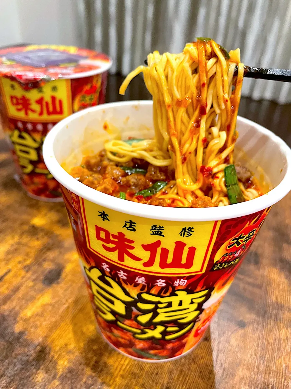 名古屋名物　味仙の台湾ラーメン🌶のカップ麺が激うまだとFoodieさんに教えてもらったので😄|ヨッチャンさん