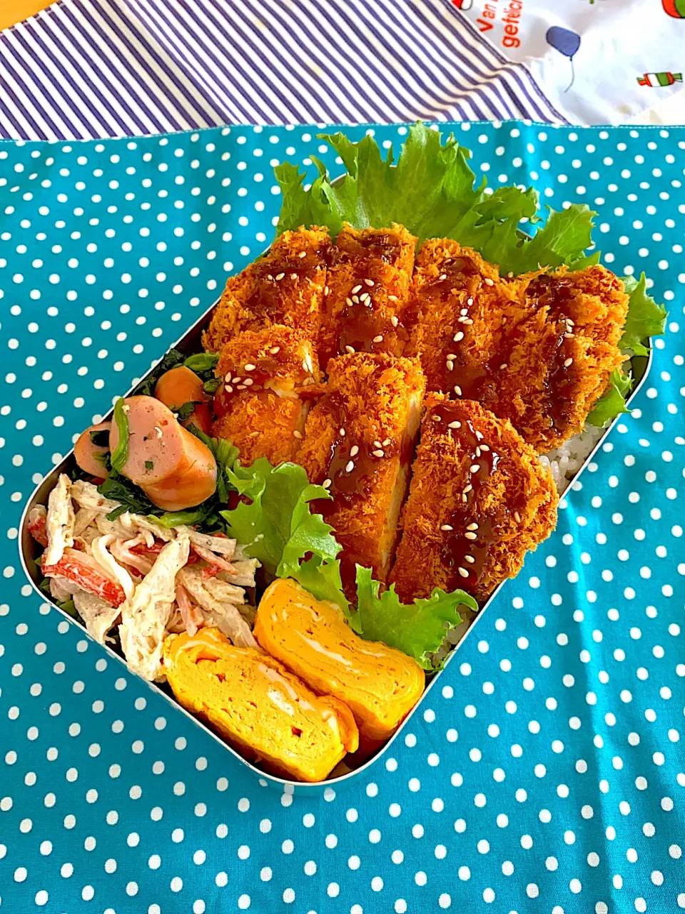 チキンカツ弁当💕|いちごさん