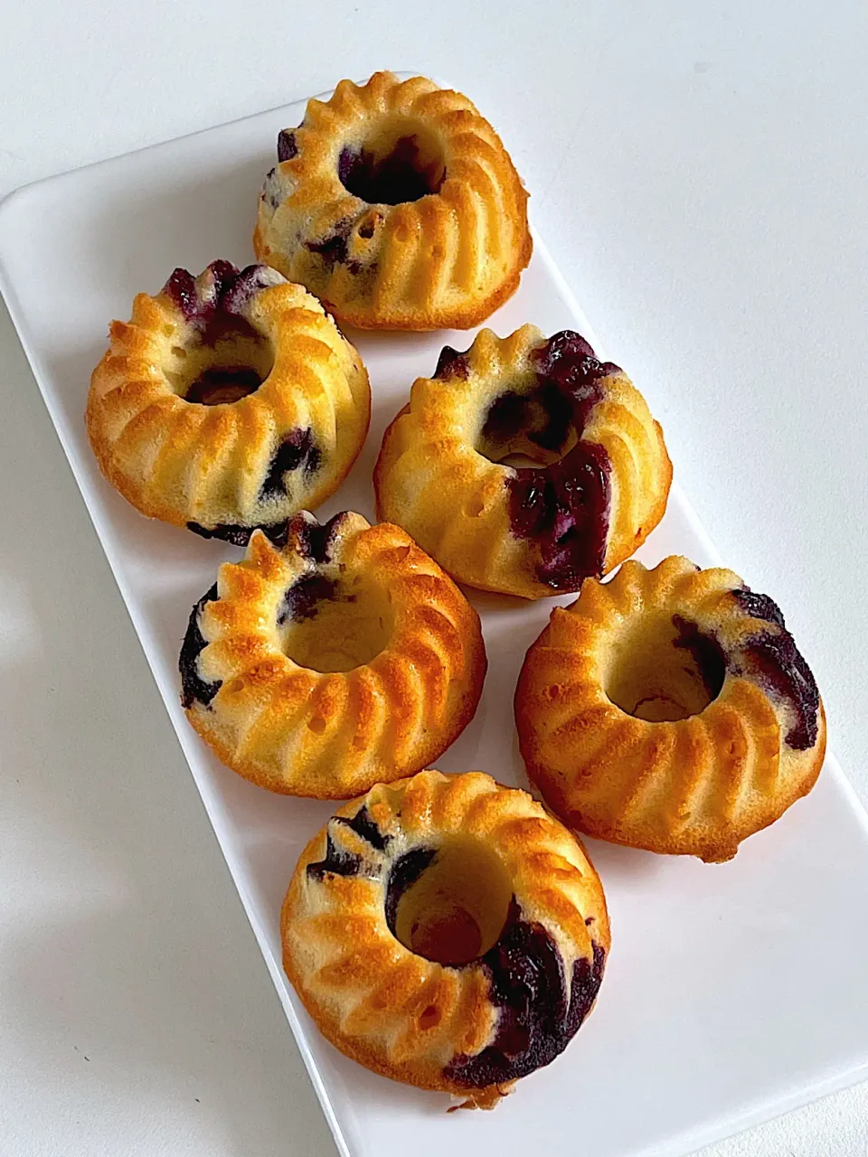 Blueberry lemon yoghurt mini cakes|12Dragonさん