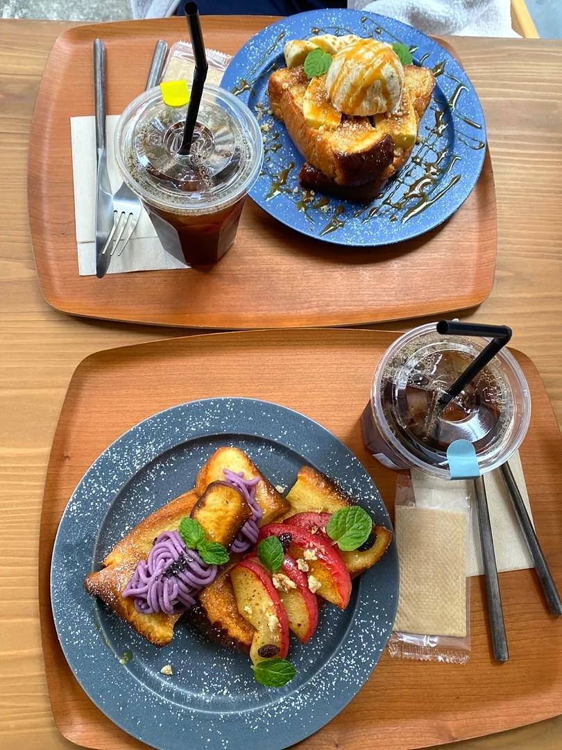 Snapdishの料理写真:☆今日のお昼ごはん☆　pausecoffee　フレンチトースト|hamamaさん