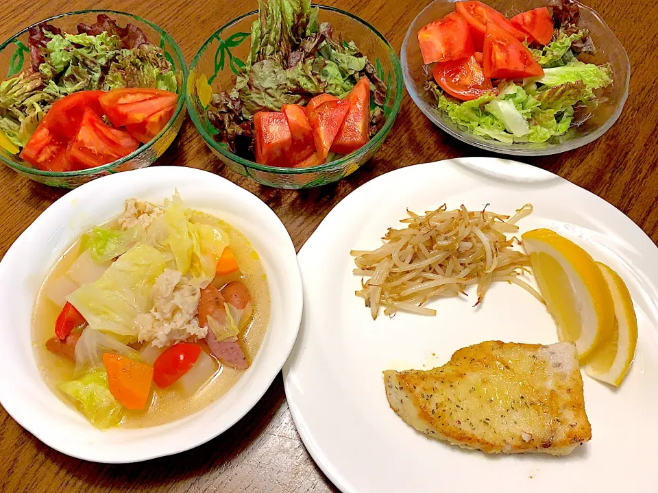 メカジキのムニエル🍋ポトフ🥕サラダ🥗今日の夕食20211114|rococoさん