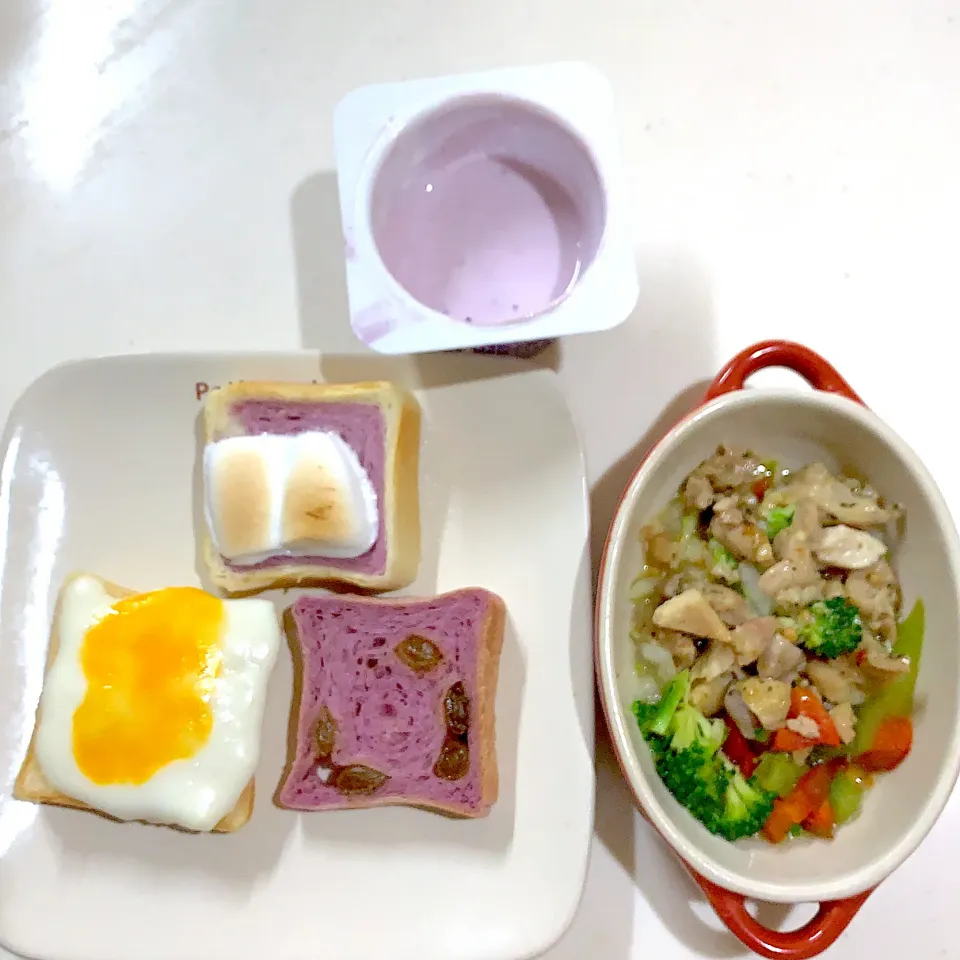 Snapdishの料理写真:母朝ごぱん(*´∀｀*)|chagashiさん