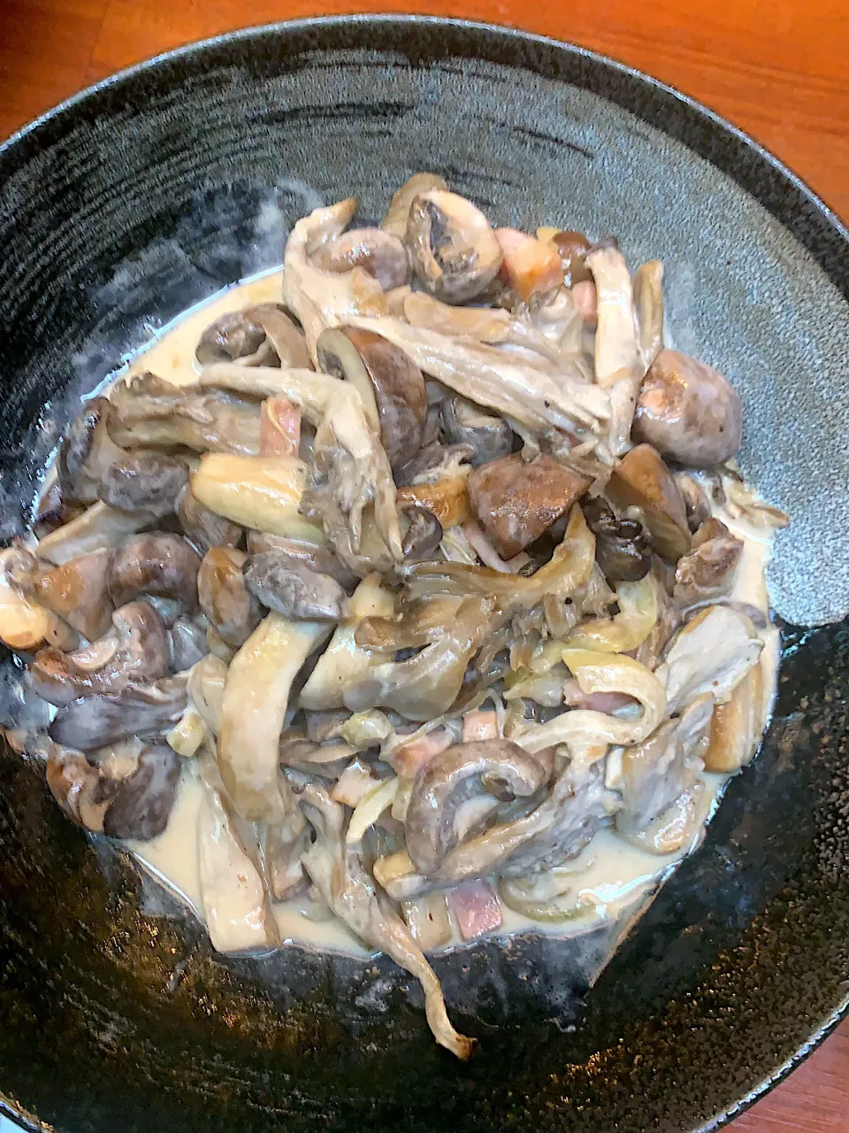 3種のきのこクリーム煮|Satomi Yamamotoさん