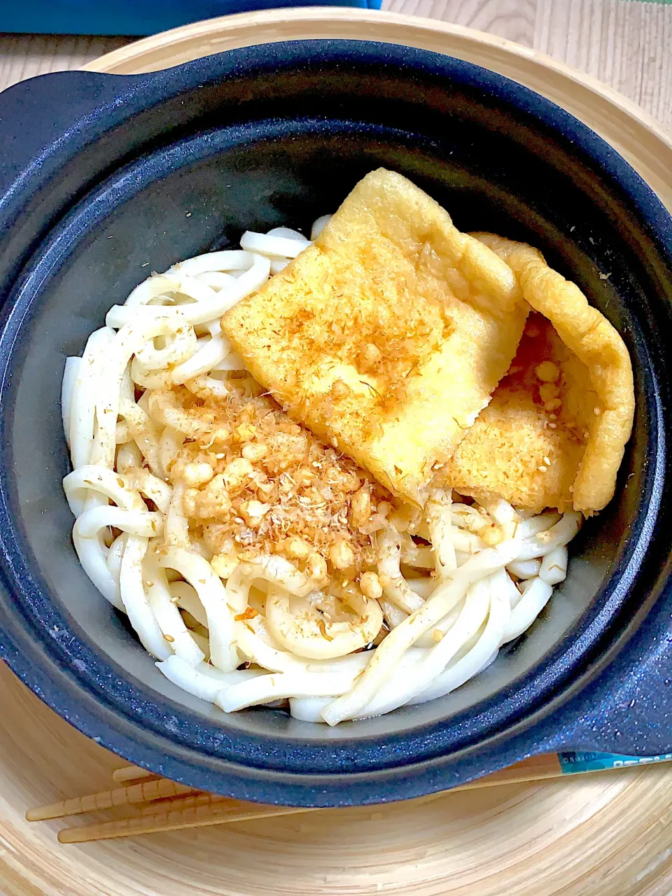 深夜のぶっかけうどん|とある男子大学生の自炊垢さん