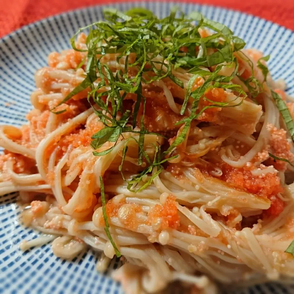 パスタに見えちゃう
えのき茸のたらこバター|ポトスさん