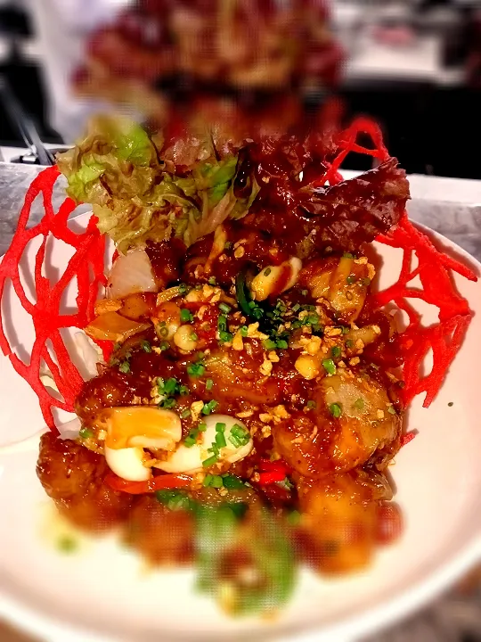 Snapdishの料理写真:Stir Fry Mala Crispy chicken|roger bhuteloさん