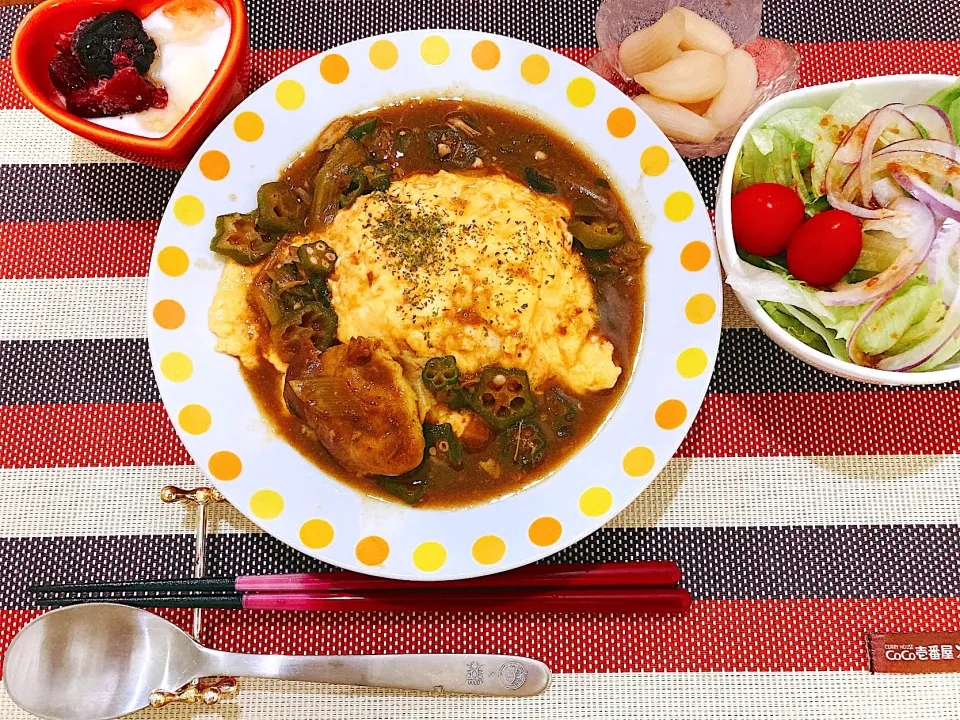 オムカレーセット|ゆうかさんさん