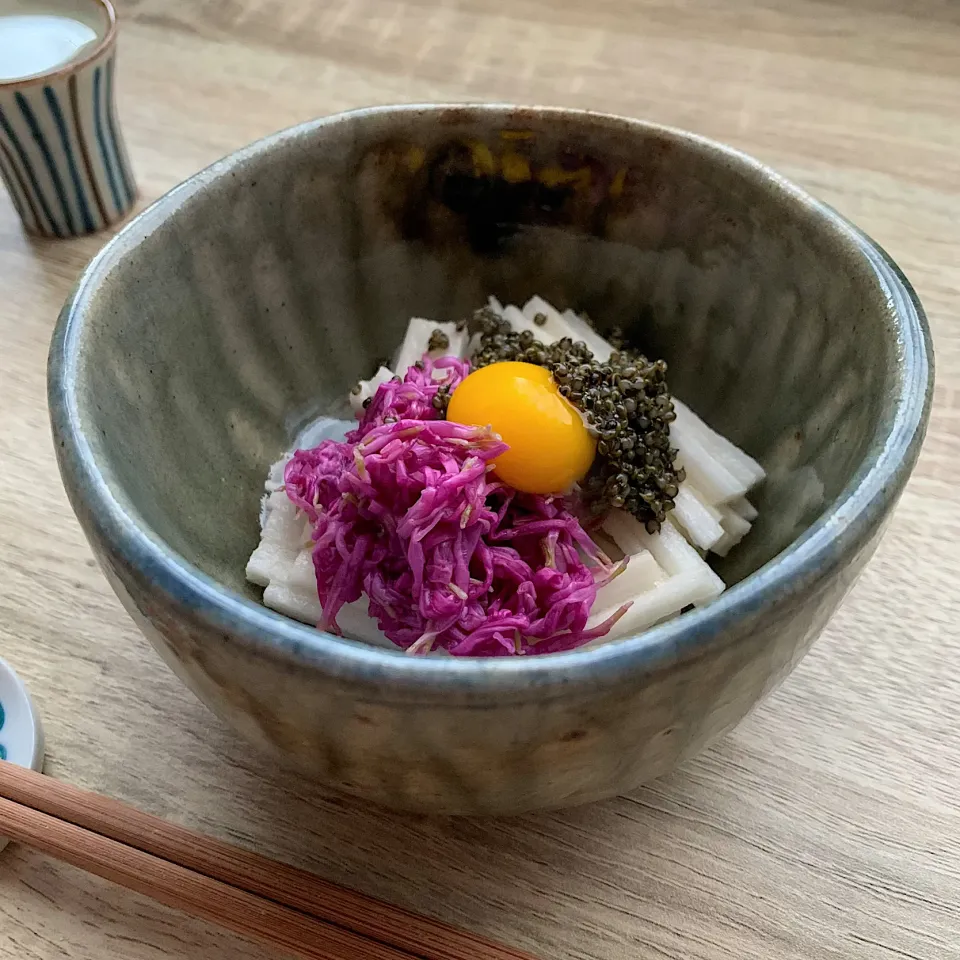 Snapdishの料理写真:🟠さんの料理 長芋とんぶり|まる(丸大豆)さん