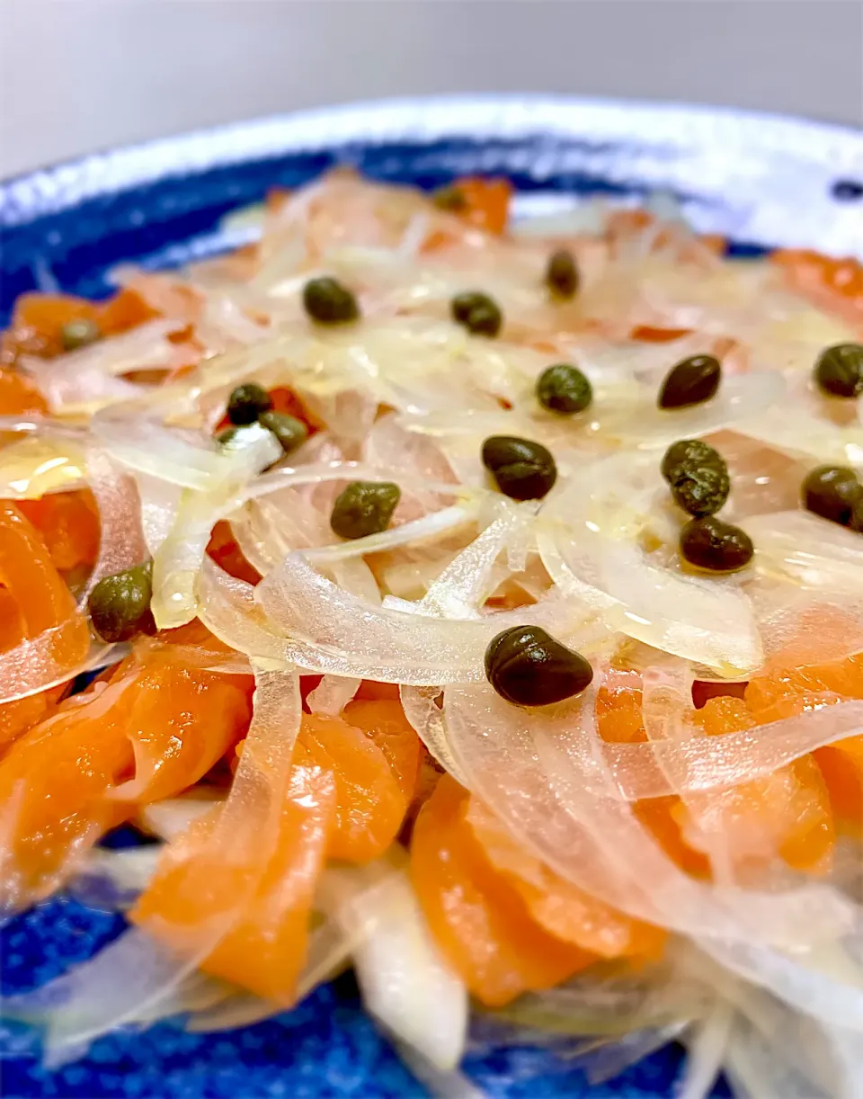 Salmon Crudo with Lemon Caper|gonbenさん